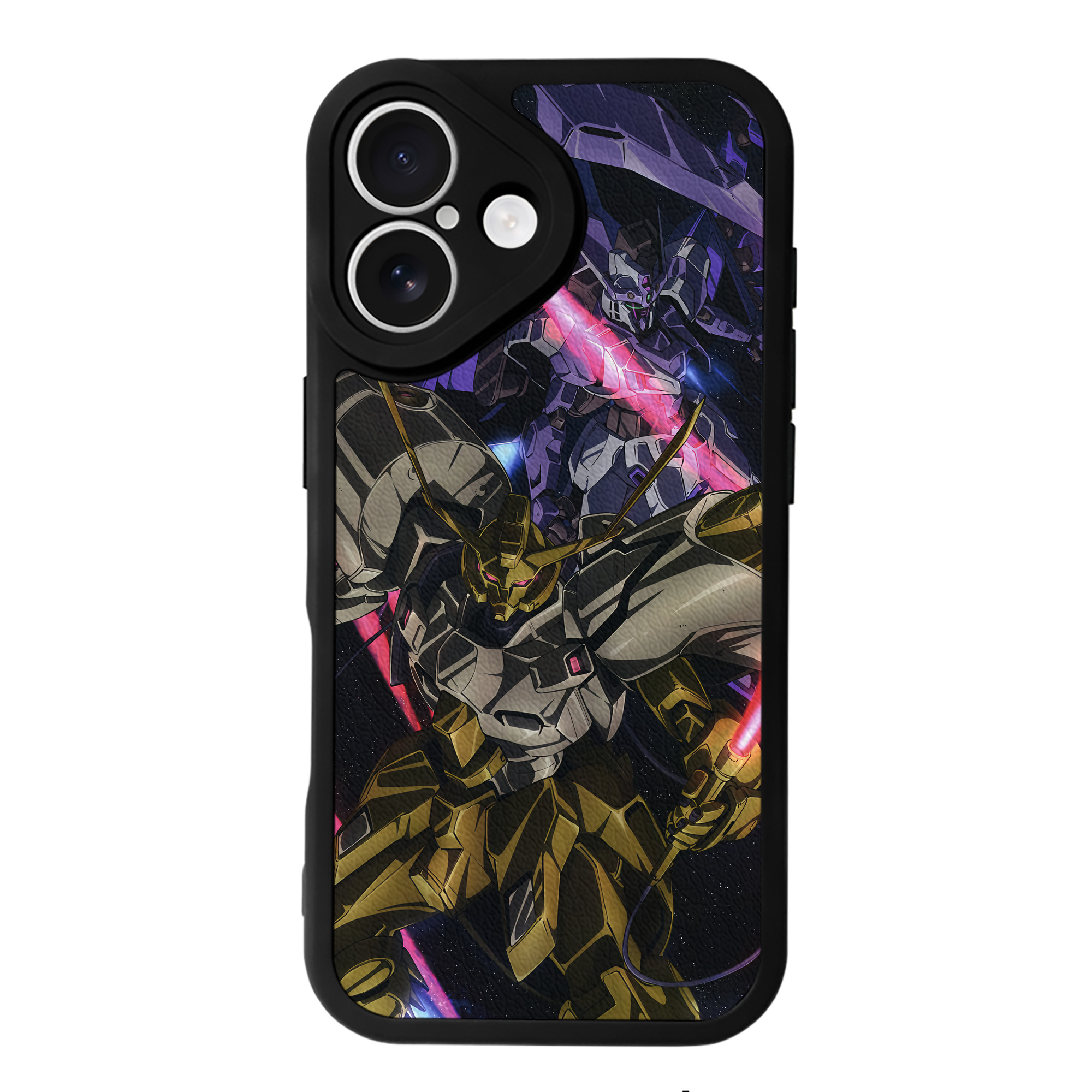 （画像用） 機動戦士ガンダム Mobile Suit Gundam 【iPhone 16シリーズ対応】シリコンスマホケース（レザー調） 材質：シリコン
